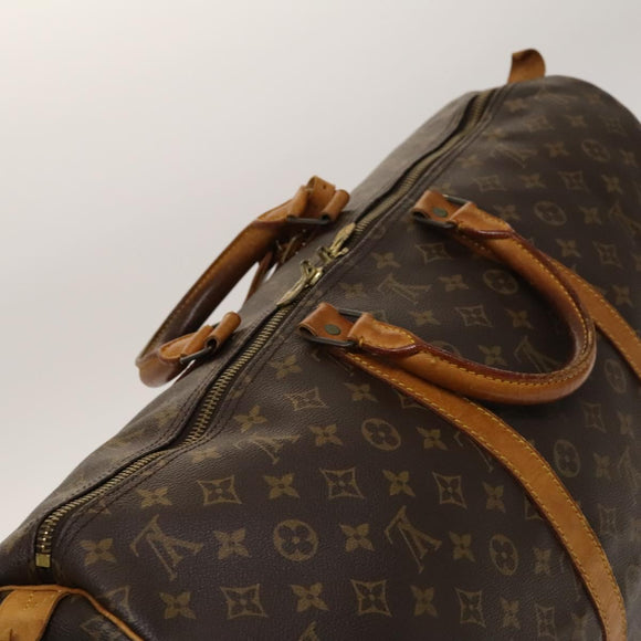 LOUIS VUITTON Monogram Keepall 55 Boston Bag M41424 LV Auth 139639
