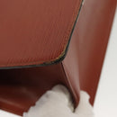 LOUIS VUITTON Epi Riviera Hand Bag Brown M48183 LV Auth 139641-15