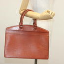 LOUIS VUITTON Epi Riviera Hand Bag Brown M48183 LV Auth 139641-22