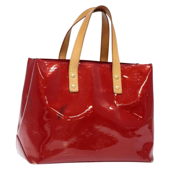 LOUIS VUITTON Monogram Vernis Reade PM Hand Bag Pomme D'amour M91990 Auth 139642