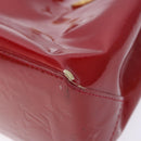 LOUIS VUITTON Monogram Vernis Reade PM Hand Bag Pomme D'amour M91990 Auth 139642-8