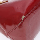LOUIS VUITTON Monogram Vernis Reade PM Hand Bag Pomme D'amour M91990 Auth 139642-15