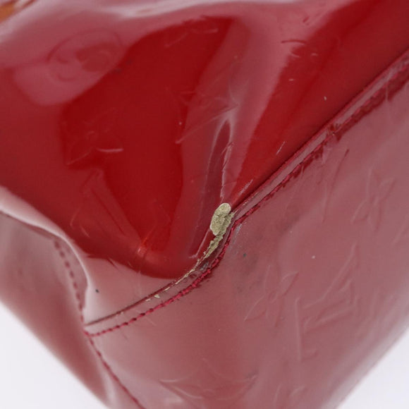 LOUIS VUITTON Monogram Vernis Reade PM Hand Bag Pomme D'amour M91990 Auth 139642