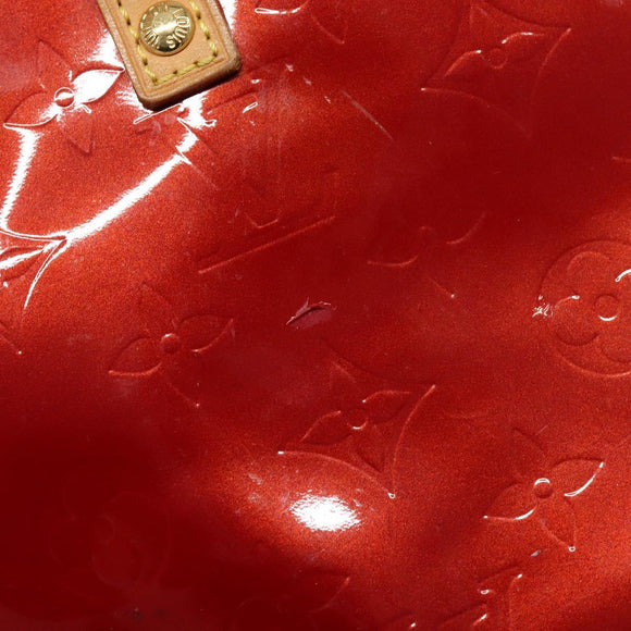 LOUIS VUITTON Monogram Vernis Reade PM Hand Bag Pomme D'amour M91990 Auth 139642