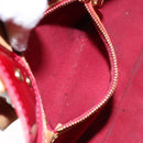 LOUIS VUITTON Monogram Vernis Reade PM Hand Bag Pomme D'amour M91990 Auth 139642-11