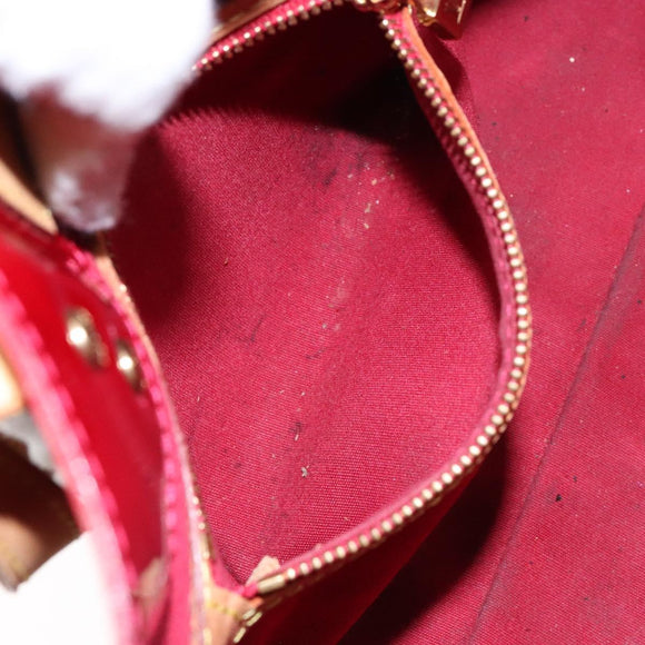 LOUIS VUITTON Monogram Vernis Reade PM Hand Bag Pomme D'amour M91990 Auth 139642