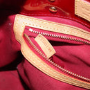 LOUIS VUITTON Monogram Vernis Reade PM Hand Bag Pomme D'amour M91990 Auth 139642-12