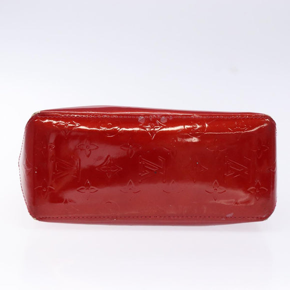 LOUIS VUITTON Monogram Vernis Reade PM Hand Bag Pomme D'amour M91990 Auth 139642