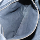 GUCCI Interlocking Shoulder Bag Leather Black Gold 121548 Auth 139643-20