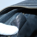 GUCCI Interlocking Shoulder Bag Leather Black Gold 121548 Auth 139643-21