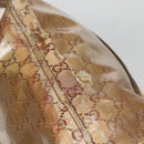 GUCCI GG Crystal Tote Bag Coated Canvas Gold 189669 Auth 139647-14