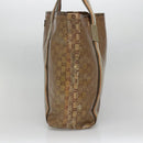 GUCCI GG Crystal Tote Bag Coated Canvas Gold 189669 Auth 139647-5