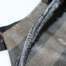 FENDI Pecan Canvas Backpack PVC Brown Black gold Auth 139650-11