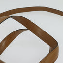 Salvatore Ferragamo Gancini Hand Bag Leather 2way Brown Gold Auth 139653-8