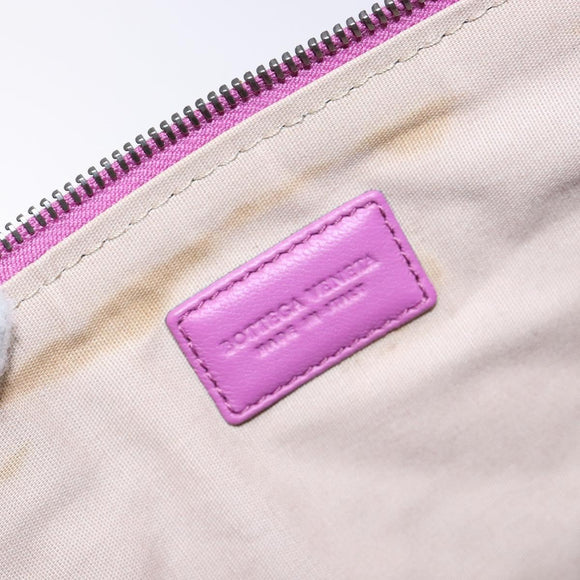 BOTTEGA VENETA Shoulder Bag Velor Purple Auth 139655