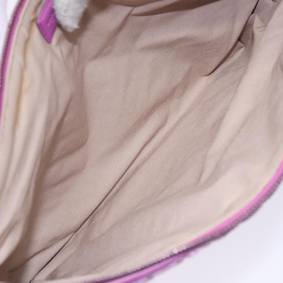 BOTTEGA VENETA Shoulder Bag Velor Purple Auth 139655