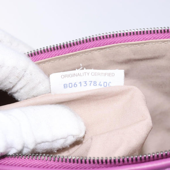 BOTTEGA VENETA Shoulder Bag Velor Purple Auth 139655