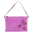 BOTTEGA VENETA Shoulder Bag Velor Purple Auth 139655A-13