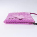 BOTTEGA VENETA Shoulder Bag Velor Purple Auth 139655-3