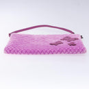 BOTTEGA VENETA Shoulder Bag Velor Purple Auth 139655-5