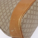 CELINE Macadam Canvas Shoulder Bag PVC Beige Gold Auth 139658-14