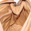 CELINE Macadam Canvas Shoulder Bag PVC Beige Gold Auth 139658-20