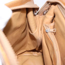 CELINE Macadam Canvas Shoulder Bag PVC Beige Gold Auth 139658-21