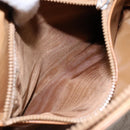 CELINE Macadam Canvas Shoulder Bag PVC Beige Gold Auth 139658-23