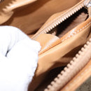 CELINE Macadam Canvas Shoulder Bag PVC Beige Gold Auth 139658-12