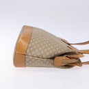 CELINE Macadam Canvas Shoulder Bag PVC Beige Gold Auth 139658-3
