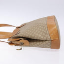CELINE Macadam Canvas Shoulder Bag PVC Beige Gold Auth 139658-4