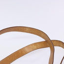 CELINE Macadam Canvas Shoulder Bag PVC Beige Gold Auth 139658-8