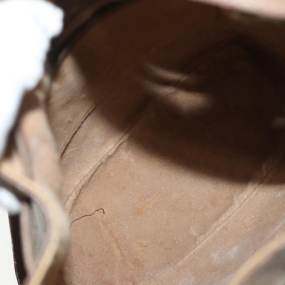 GUCCI GG Supreme Web Sherry Line Bag PVC Beige Gold 41 02 034 Auth 139660