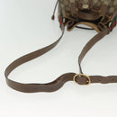 GUCCI GG Supreme Web Sherry Line Bag PVC Beige Gold 41 02 034 Auth 139660-7