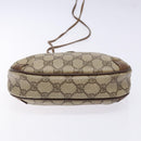 GUCCI GG Supreme Web Sherry Line Bag PVC Beige Gold 156 02 066 Auth 139661-5