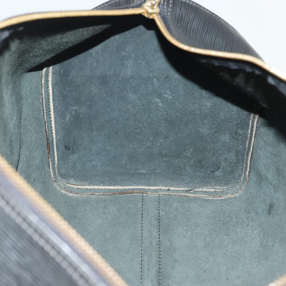 LOUIS VUITTON Epi Keepall 45 Boston Bag Black M42972 LV Auth 139668