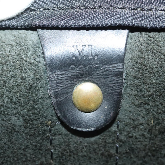 LOUIS VUITTON Epi Keepall 45 Boston Bag Black M42972 LV Auth 139668