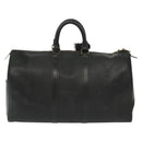 LOUIS VUITTON Epi Keepall 45 Boston Bag Black M42972 LV Auth 139668-2