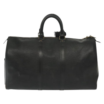 LOUIS VUITTON Epi Keepall 45 Boston Bag Black M42972 LV Auth 139668 - 0