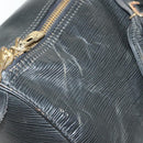 LOUIS VUITTON Epi Keepall 45 Boston Bag Black M42972 LV Auth 139668-7