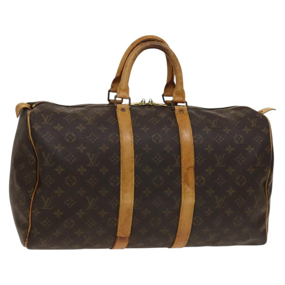 LOUIS VUITTON Monogram Keepall 45 Boston Bag M41428 LV Auth 139683