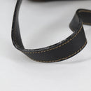 FENDI Pecan Canvas Shoulder Bag PVC Black Brown gold Auth 139699-8