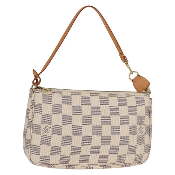 LOUIS VUITTON Damier Azur Pochette Accessoires Pouch N51986 LV Auth 139701V