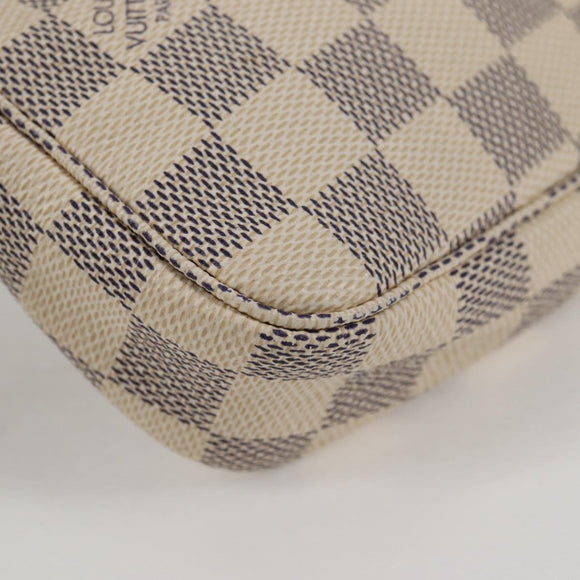 LOUIS VUITTON Damier Azur Pochette Accessoires Pouch N51986 LV Auth 139701V