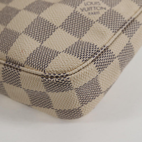 LOUIS VUITTON Damier Azur Pochette Accessoires Pouch N51986 LV Auth 139701V