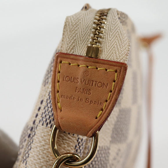 LOUIS VUITTON Damier Azur Pochette Accessoires Pouch N51986 LV Auth 139701V