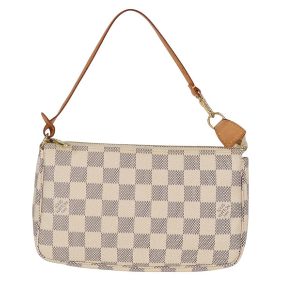 LOUIS VUITTON Damier Azur Pochette Accessoires Pouch N51986 LV Auth 139701V