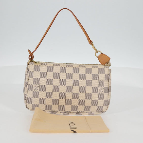 LOUIS VUITTON Damier Azur Pochette Accessoires Pouch N51986 LV Auth 139701V