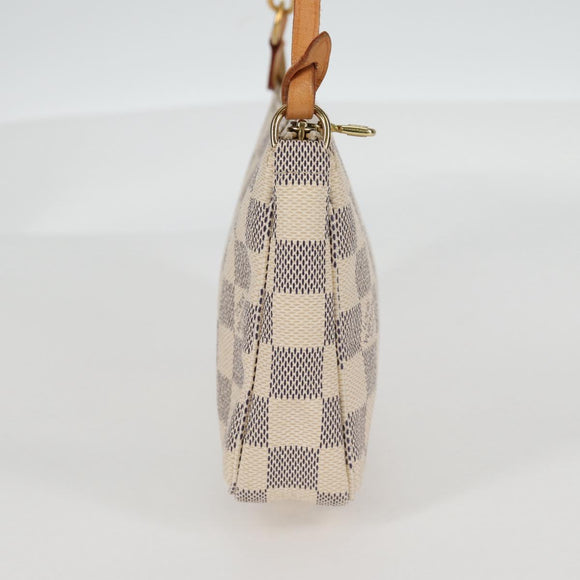 LOUIS VUITTON Damier Azur Pochette Accessoires Pouch N51986 LV Auth 139701V