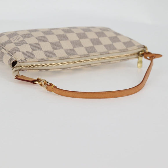LOUIS VUITTON Damier Azur Pochette Accessoires Pouch N51986 LV Auth 139701V